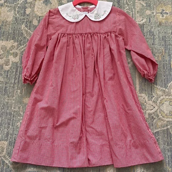Aurabug Dresses | Aurabug Hand Embroidered Christmas Dress | Color: Red | Size: 3tg | Mirandafleming's Closet Aurabug Dresses | Aurabug Hand Embroidered Christmas Dress | Color: Red | Size: 3tg | Mirandafleming's Closet